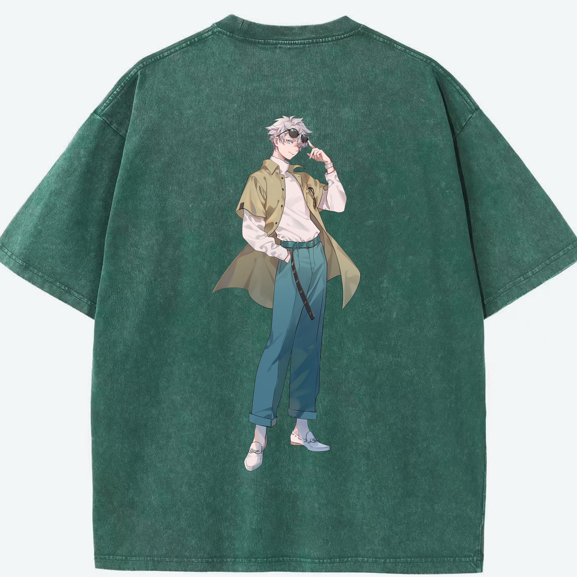 （画像用） 呪術廻戦 Jujutsu Kaisen 綿100% ヴィンテージ風 半袖Tシャツ（背面プリント）